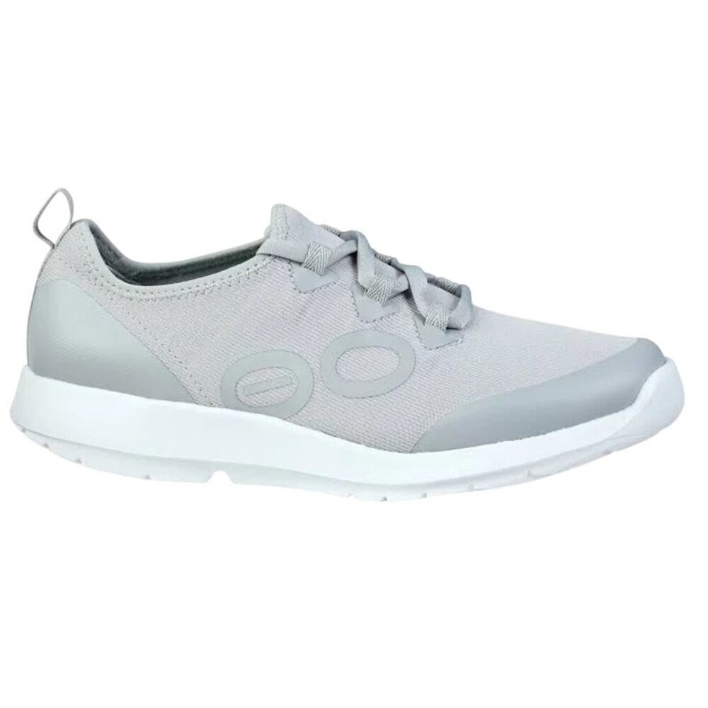 OOFOS Womens OOmg Sport LS Sneakers Size 10 EU 41 Grey White NIB